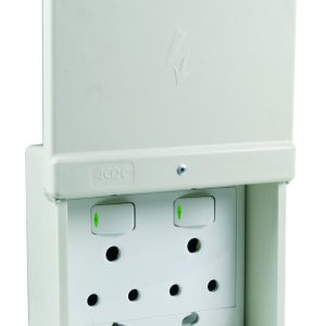 WATERPROOF SURFACE DOUBLE SOCKET