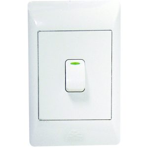 1-LEVER 2-WAY SWITCH 2x4 C/W WHITE COVER PLATE