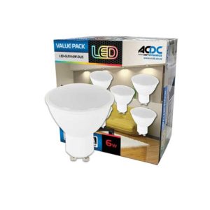 6W GU10 DAYLIGHT DOWNLIGHT 5 PACK