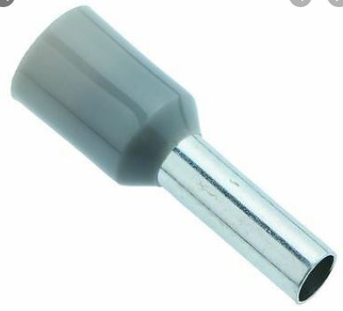 Bootlace insulated ferrules 35mm Grey 1 Bootlace insulated ferrules 35mm Grey