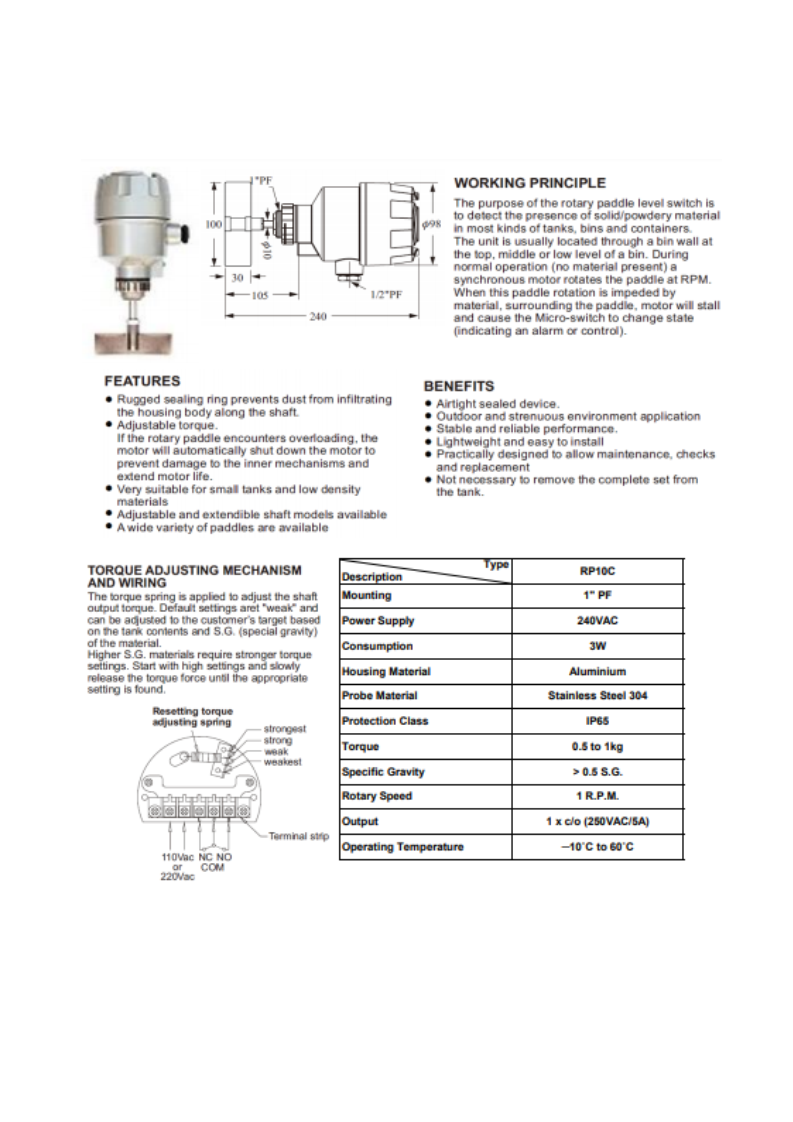 ROTARY PADDLE SWITCHES 3 ROTARY PADDLE SWITCHES